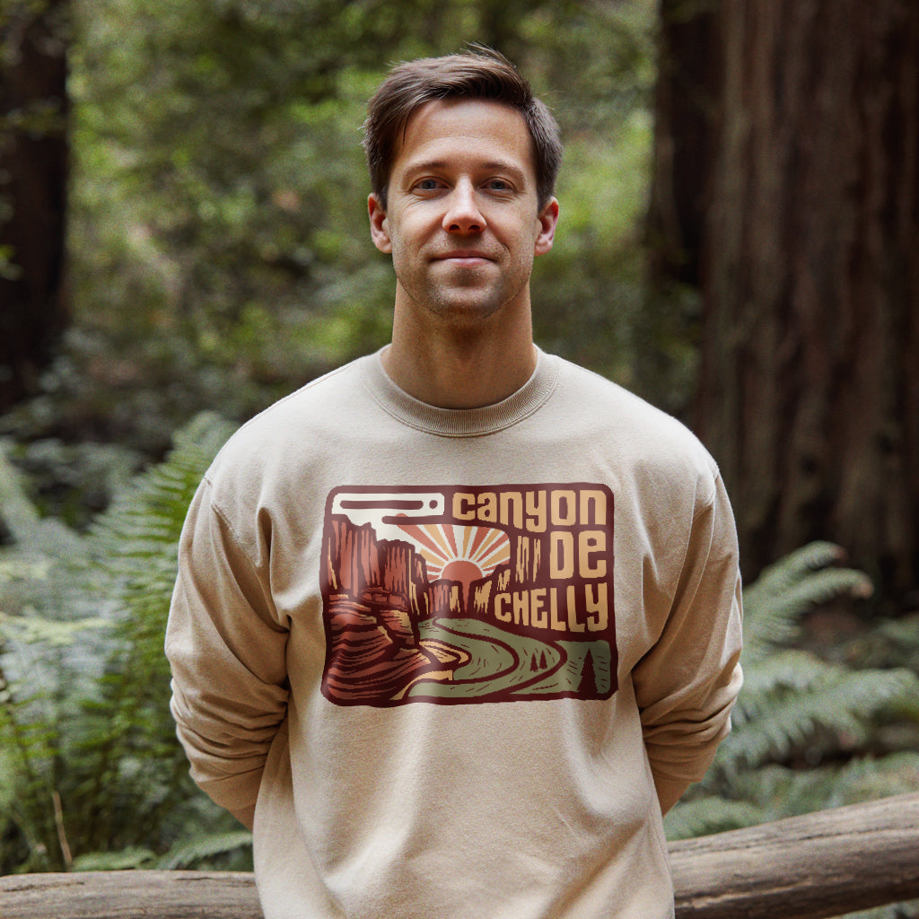 Canyon de Chelly National Monument Crewneck Sweatshirt Adventure and Outdoors Themed Sweatshirt