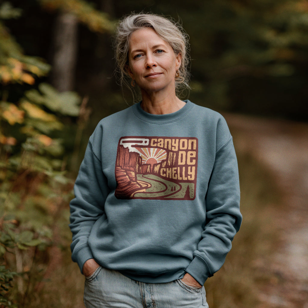 Canyon de Chelly National Monument Crewneck Sweatshirt Adventure and Outdoors Themed Sweatshirt
