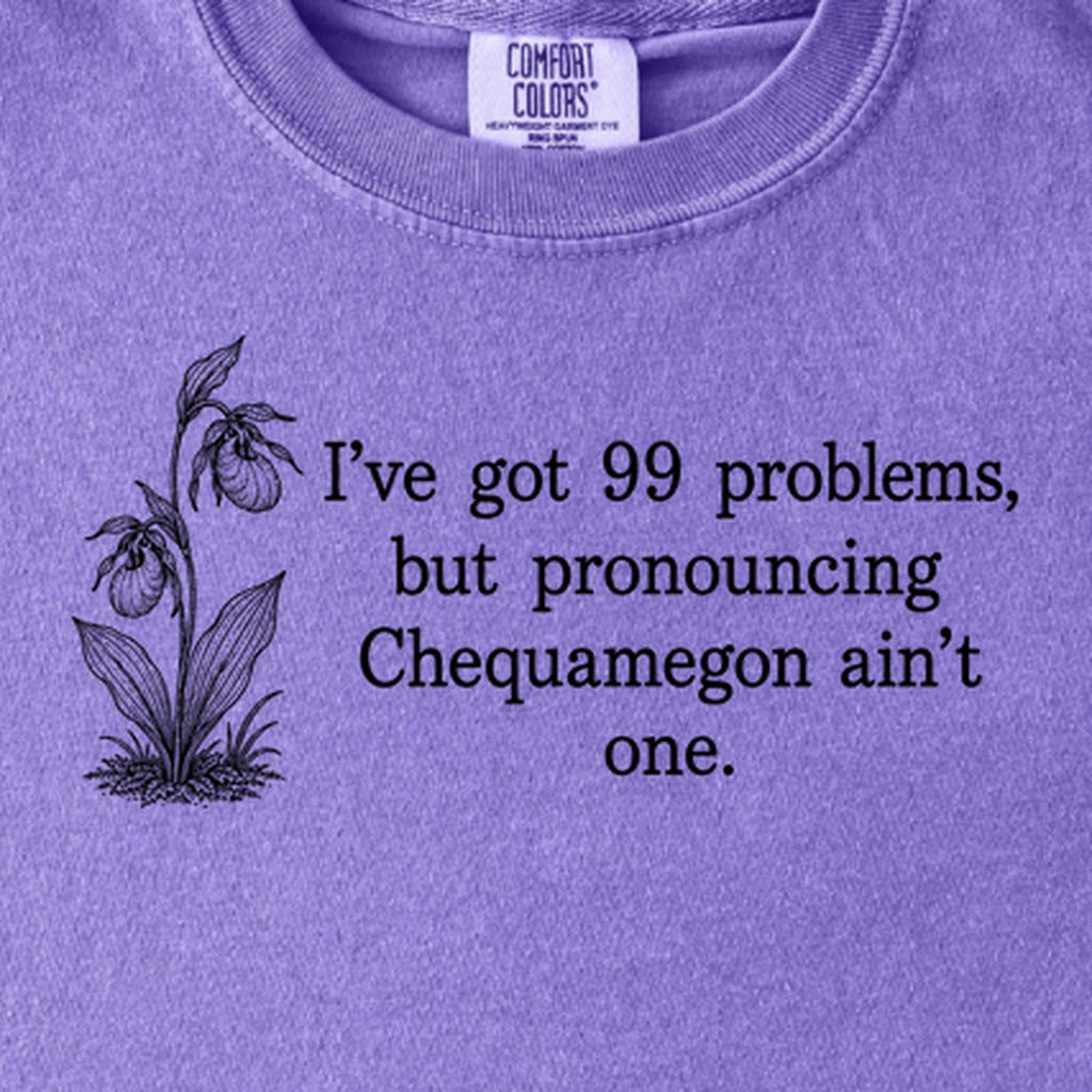 99 Problems Chequamegon Ain't One Kids Cotton T-Shirt