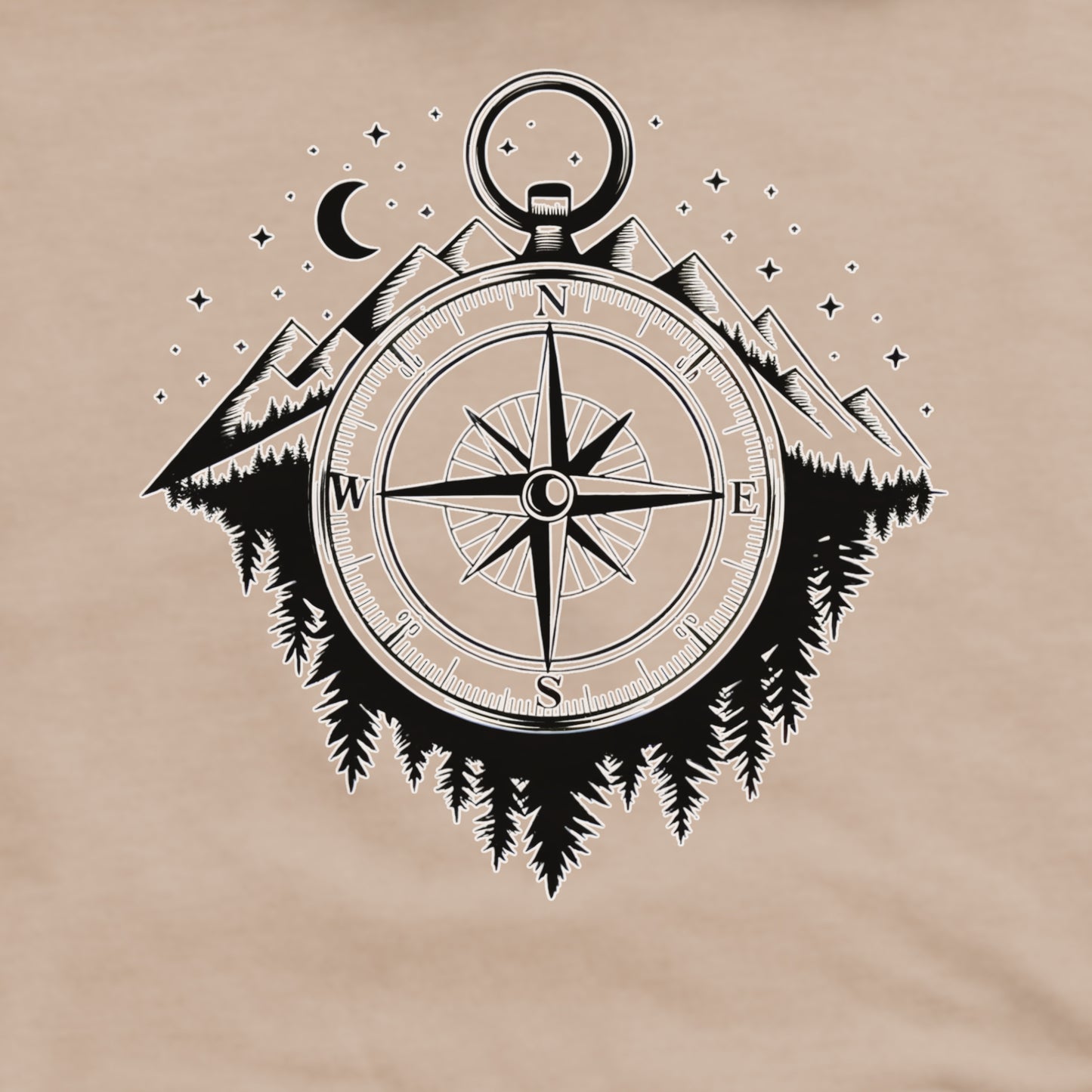 Navigate the Mountains Crewneck Sweatshirt Adventure and Outdoors Themed Sweatshirt