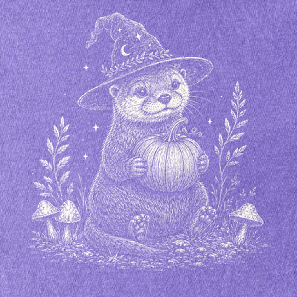 Witchy Otter Kids Cotton T-Shirt