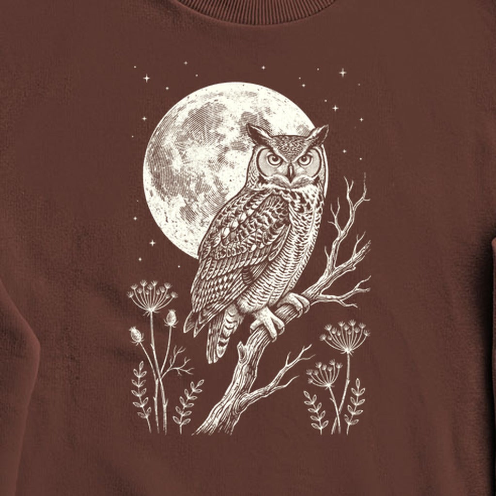 Moonlit Owl Crewneck Sweatshirt