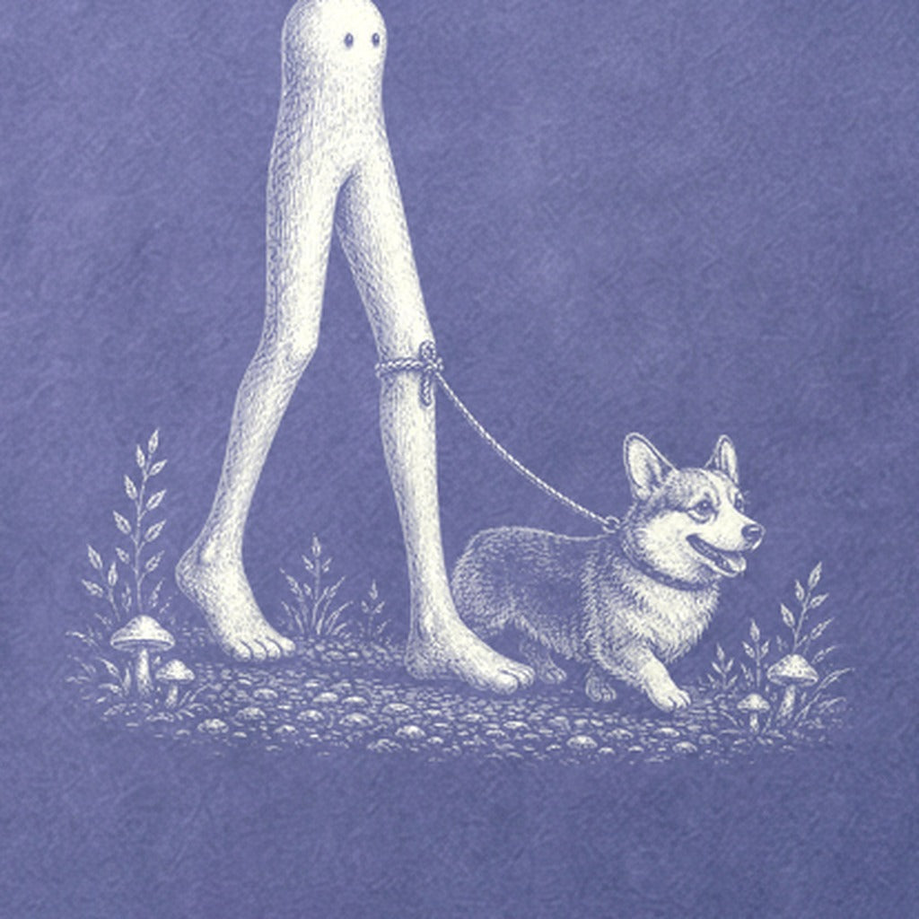 Fresno Nightcrawler Walking a Dog Cotton T-Shirt
