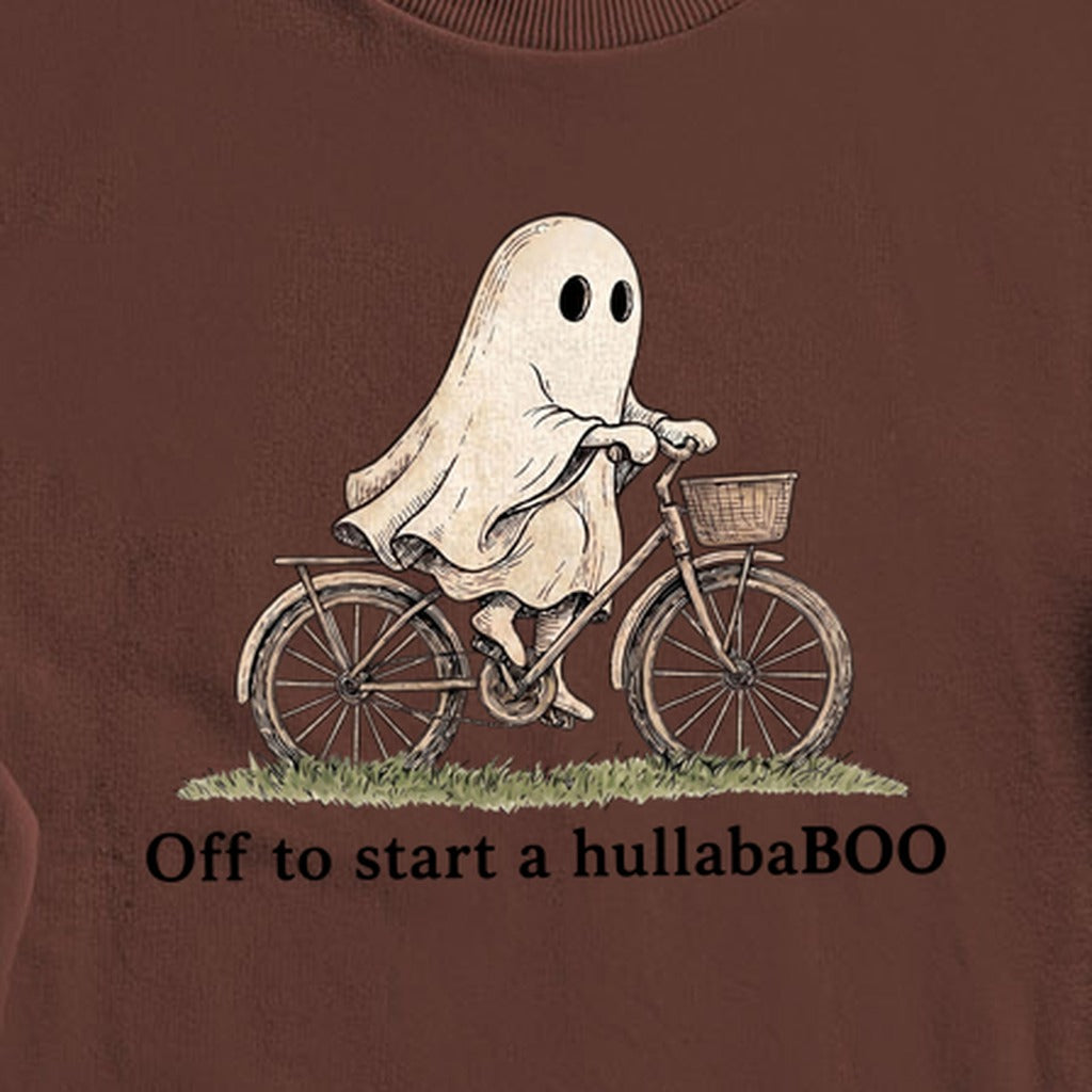 Ghost Riding a Bike Hullababoo Crewneck Sweatshirt