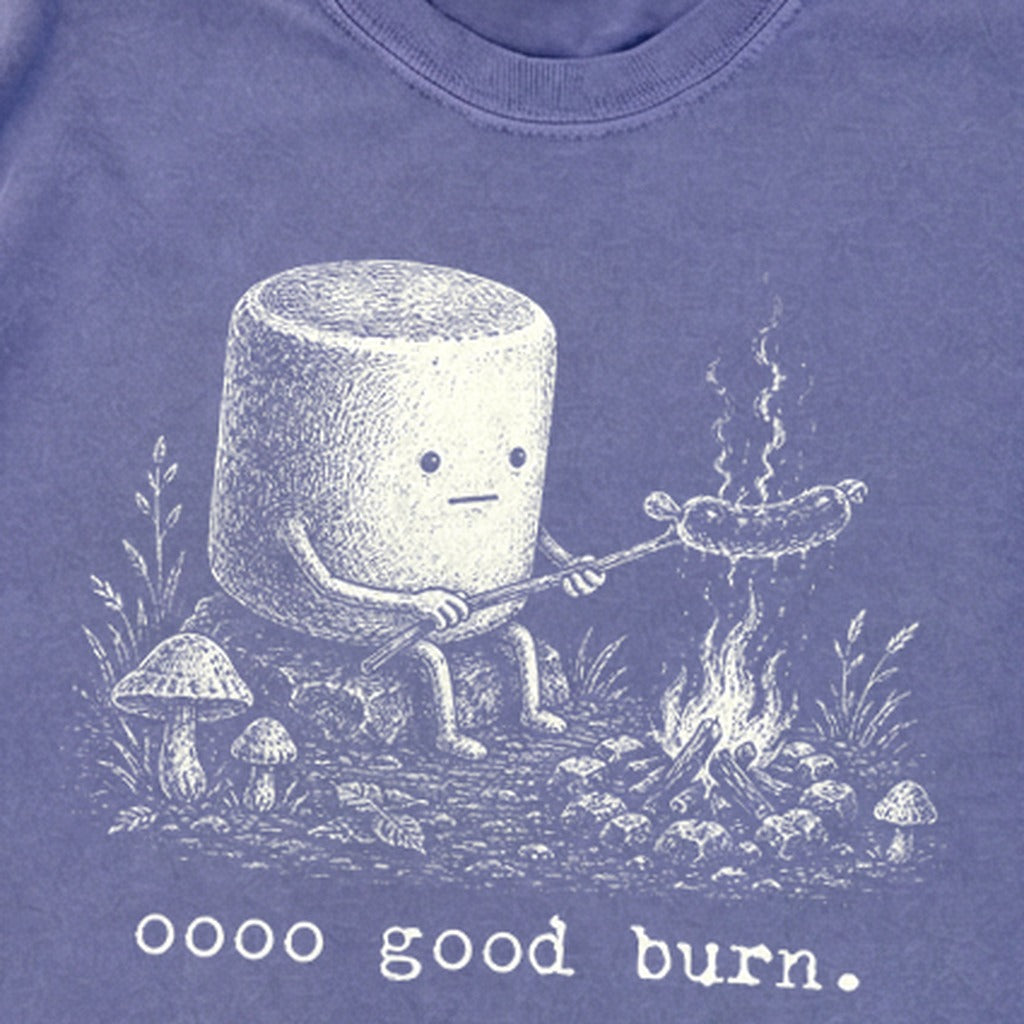 Marshmallow Roasting a Hot Dog Premium Long Sleeve