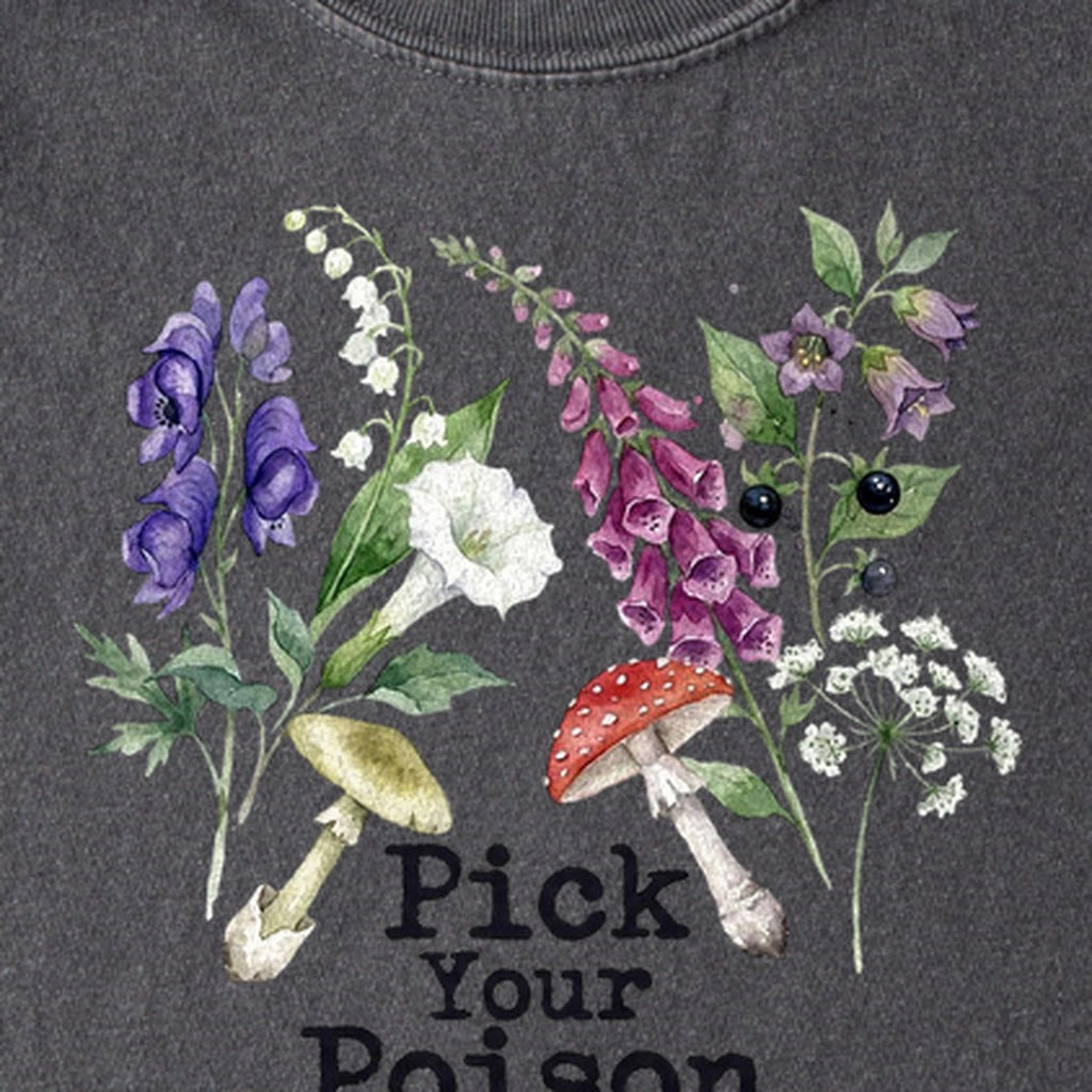 Pick Your Poison Wildflowers Kids Cotton T-Shirt