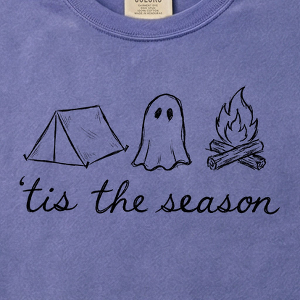 Tis the Season for Camping Cotton T-Shirt