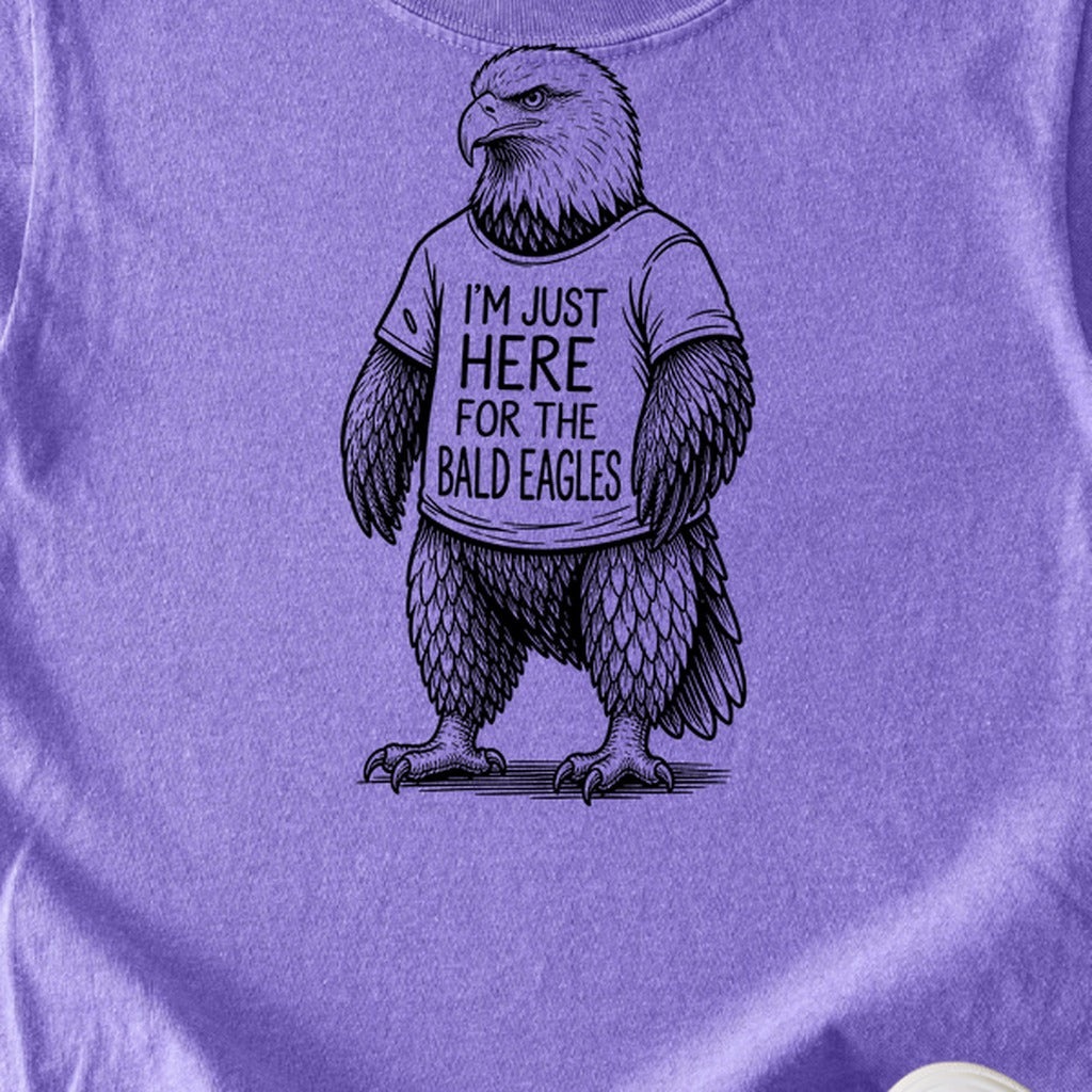 I'm Just Here for the Eagles Kids Cotton T-Shirt