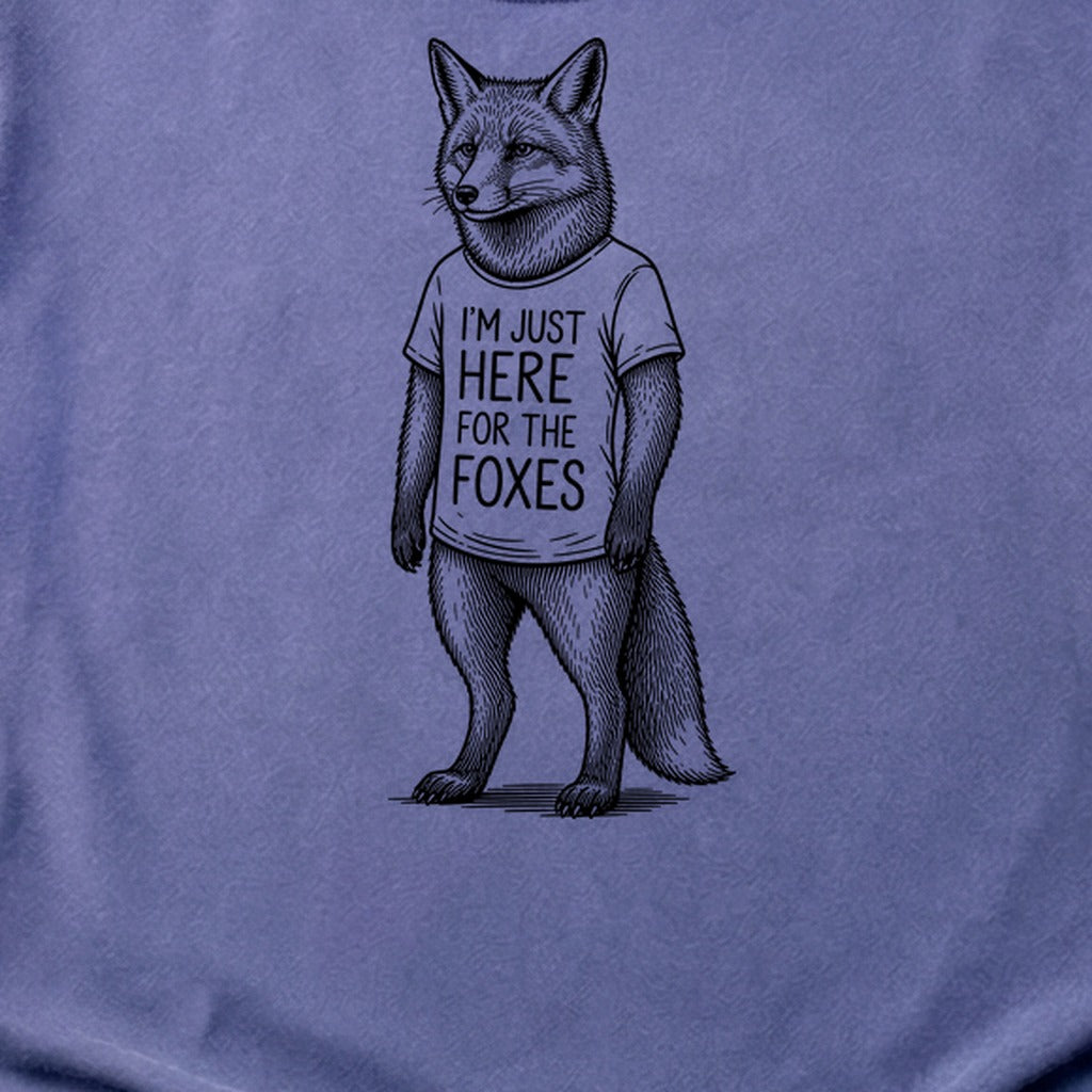 I'm Just Here for the Foxes Cotton T-Shirt