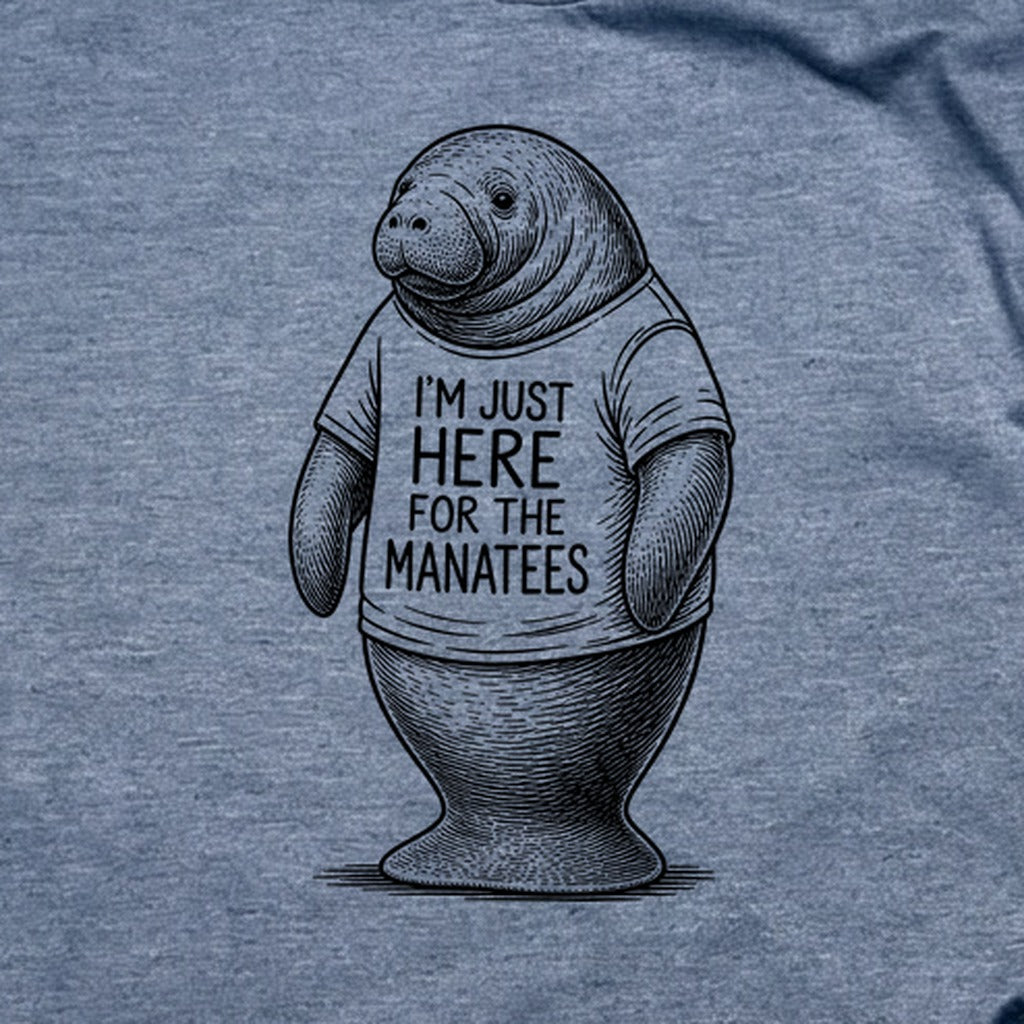 I'm Just Here for the Manatees T-Shirt