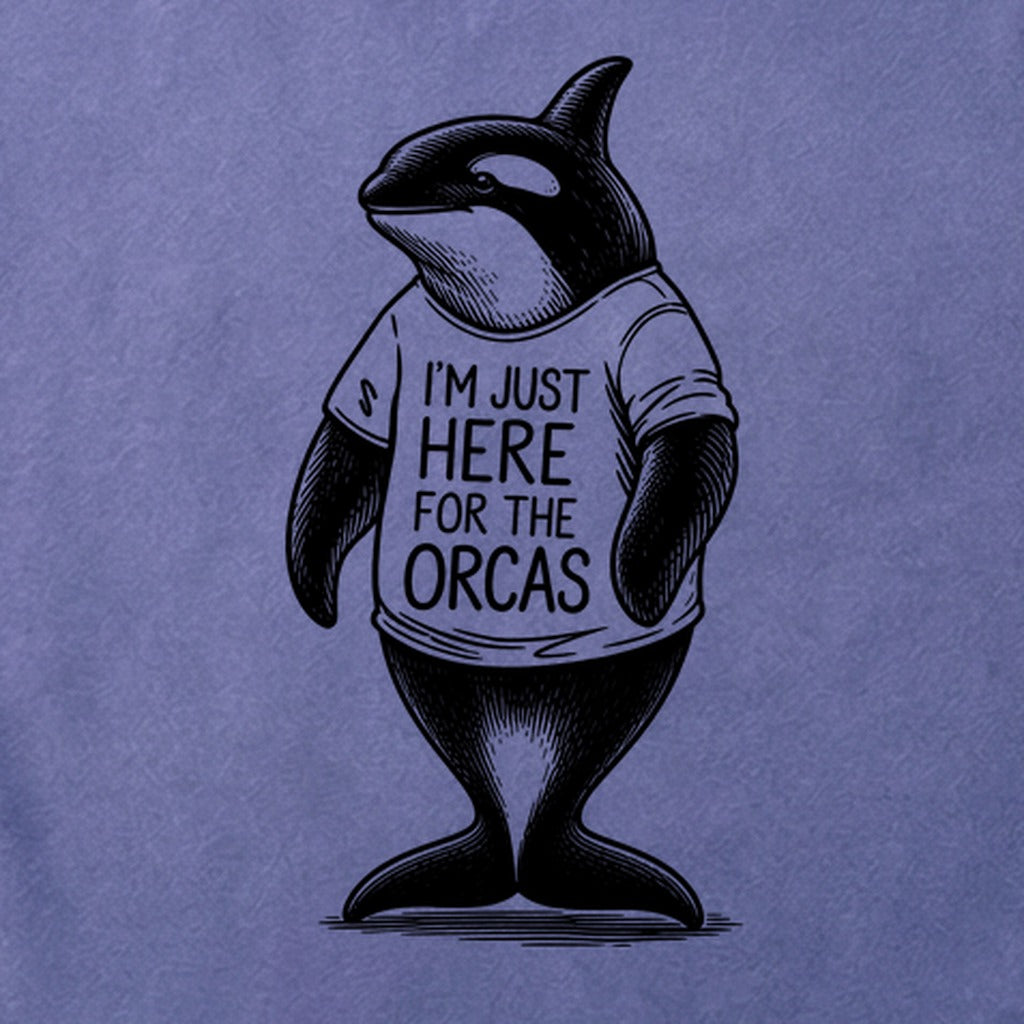I'm Just Here for the Orcas Cotton T-Shirt
