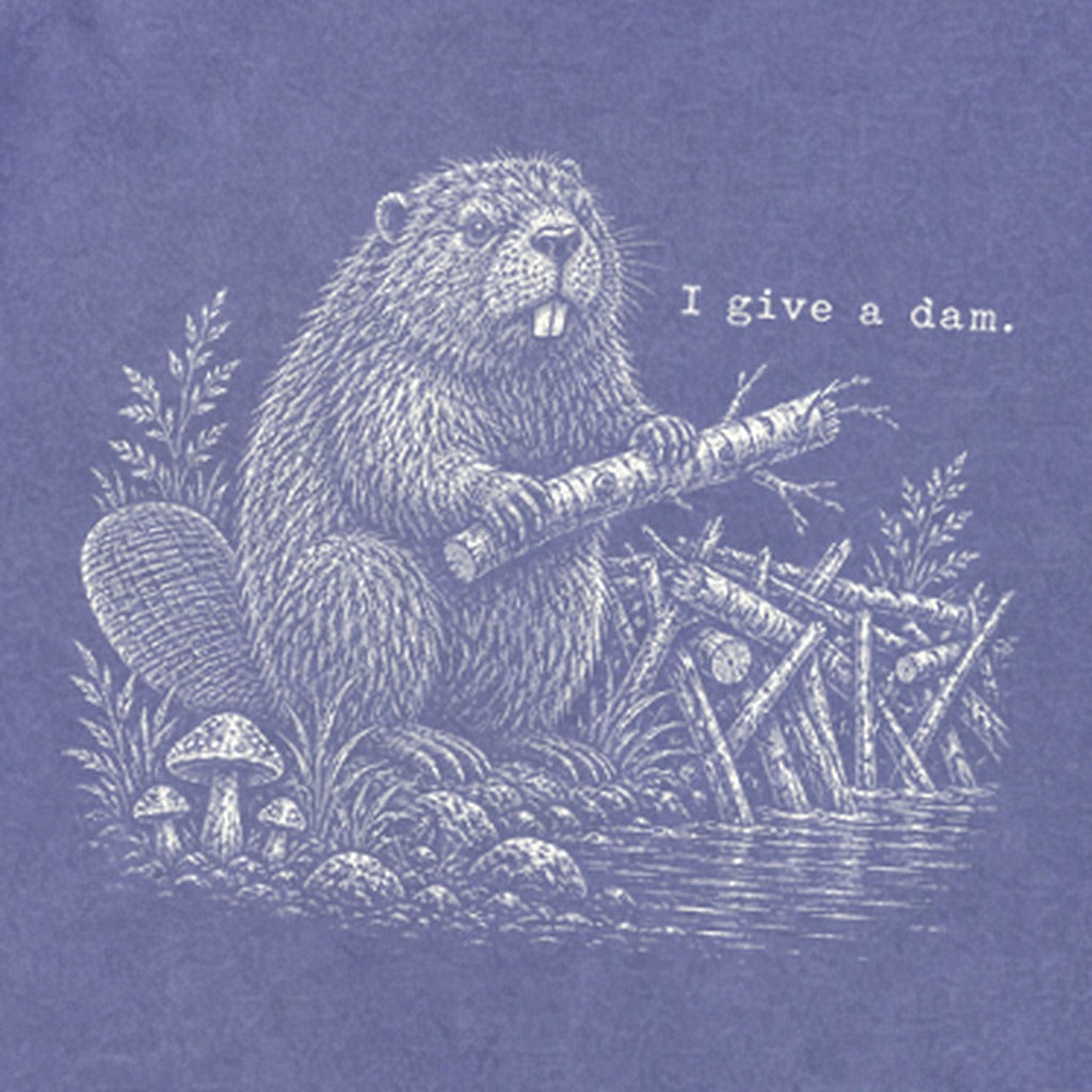 Beaver I Give a Dam Premium Long Sleeve