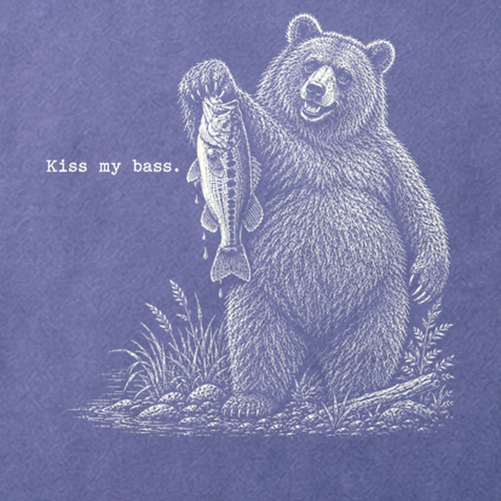 Bear Kiss My Bass Cotton T-Shirt