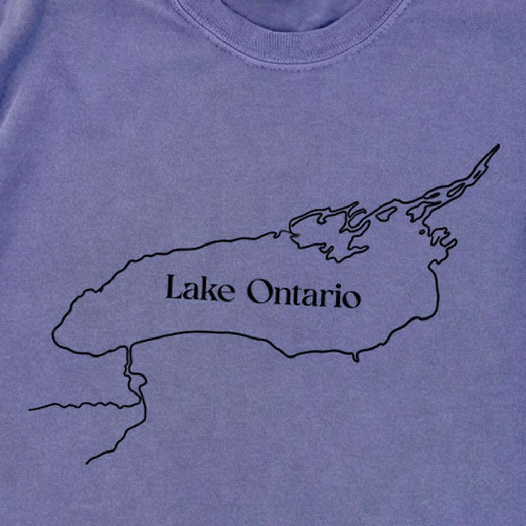 Lake Ontario Line Drawing Premium Long Sleeve