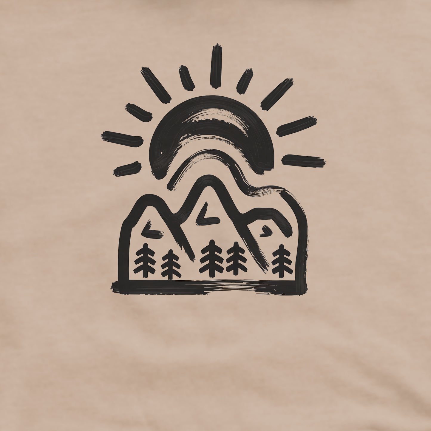 Painted Peaks Crewneck Sweatshirt Adventure and Outdoors Themed Sweatshirt