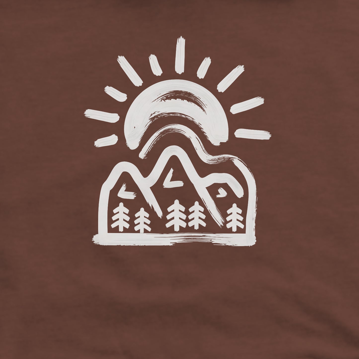 Painted Peaks Crewneck Sweatshirt Adventure and Outdoors Themed Sweatshirt