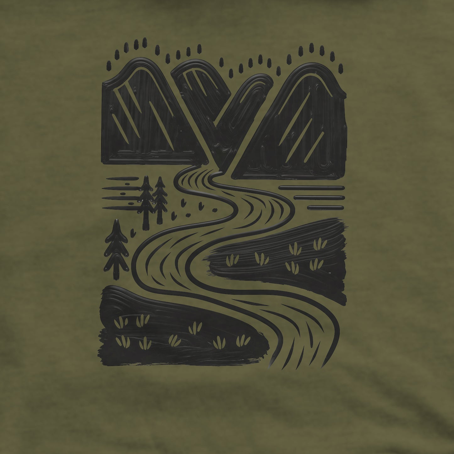 Valley Trails Crewneck Sweatshirt Adventure and Outdoors Themed Sweatshirt