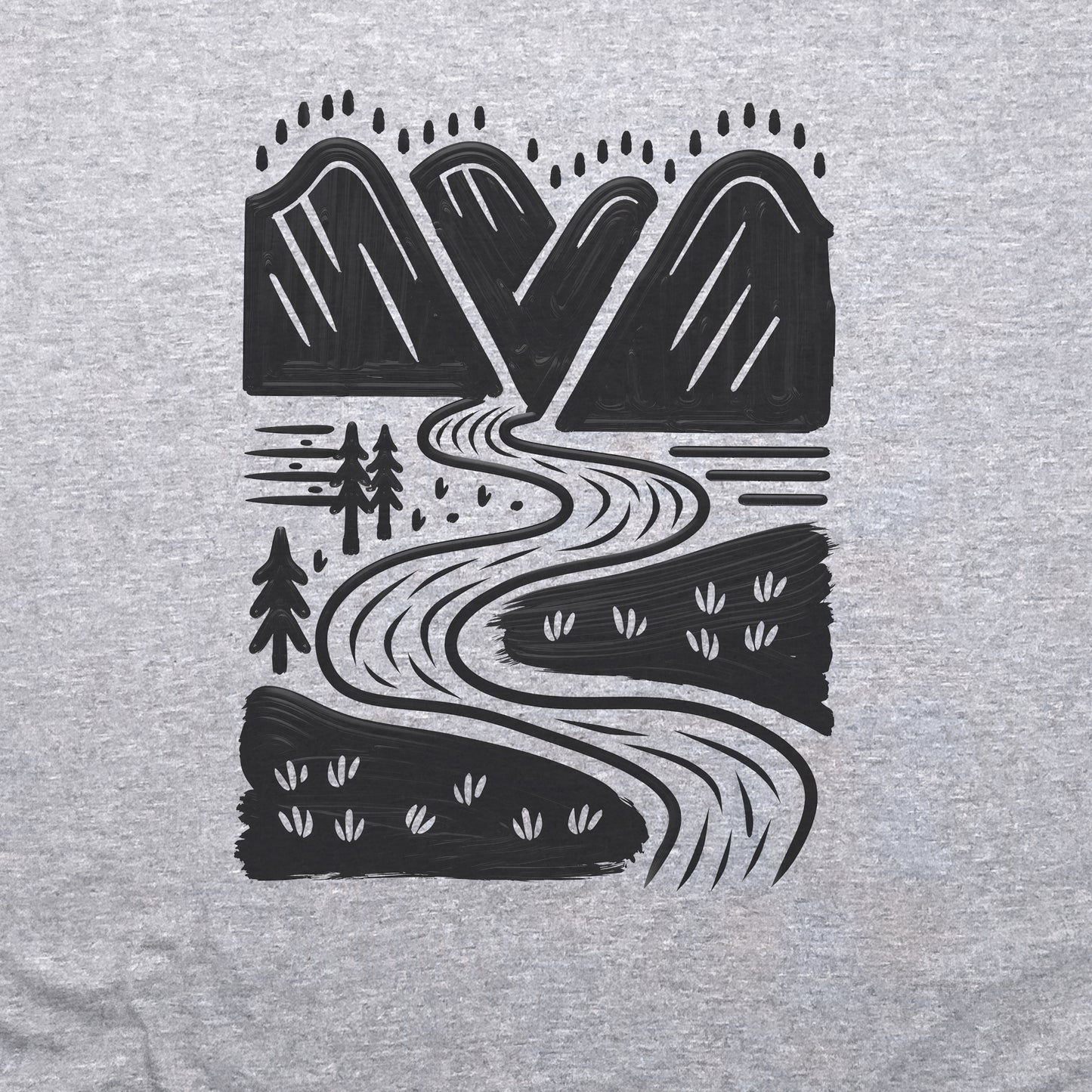 Valley Trails Crewneck Sweatshirt Adventure and Outdoors Themed Sweatshirt