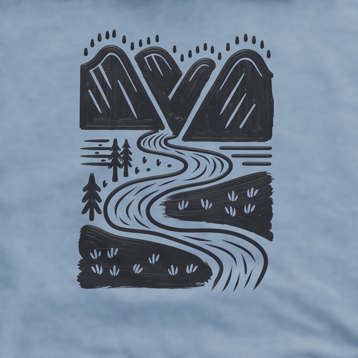 Valley Trails Crewneck Sweatshirt Adventure and Outdoors Themed Sweatshirt