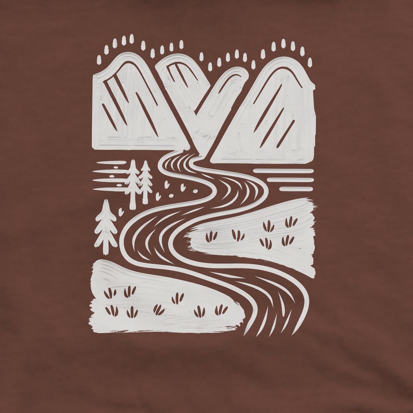 Valley Trails Crewneck Sweatshirt Adventure and Outdoors Themed Sweatshirt