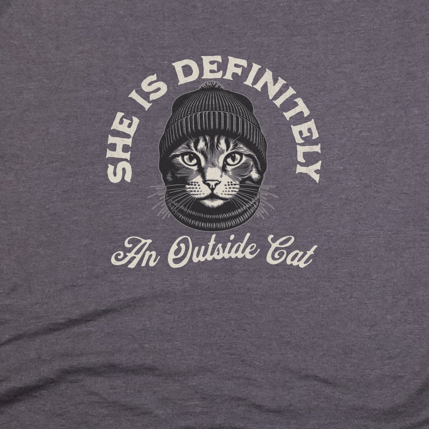 Outside Cat T-Shirt Adventure and Outdoors Themed T-Shirt