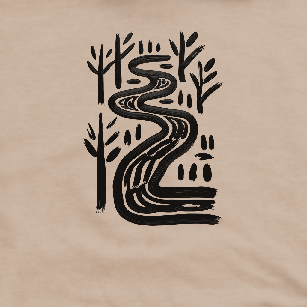Painted River Crewneck Sweatshirt Adventure and Outdoors Themed Sweatshirt