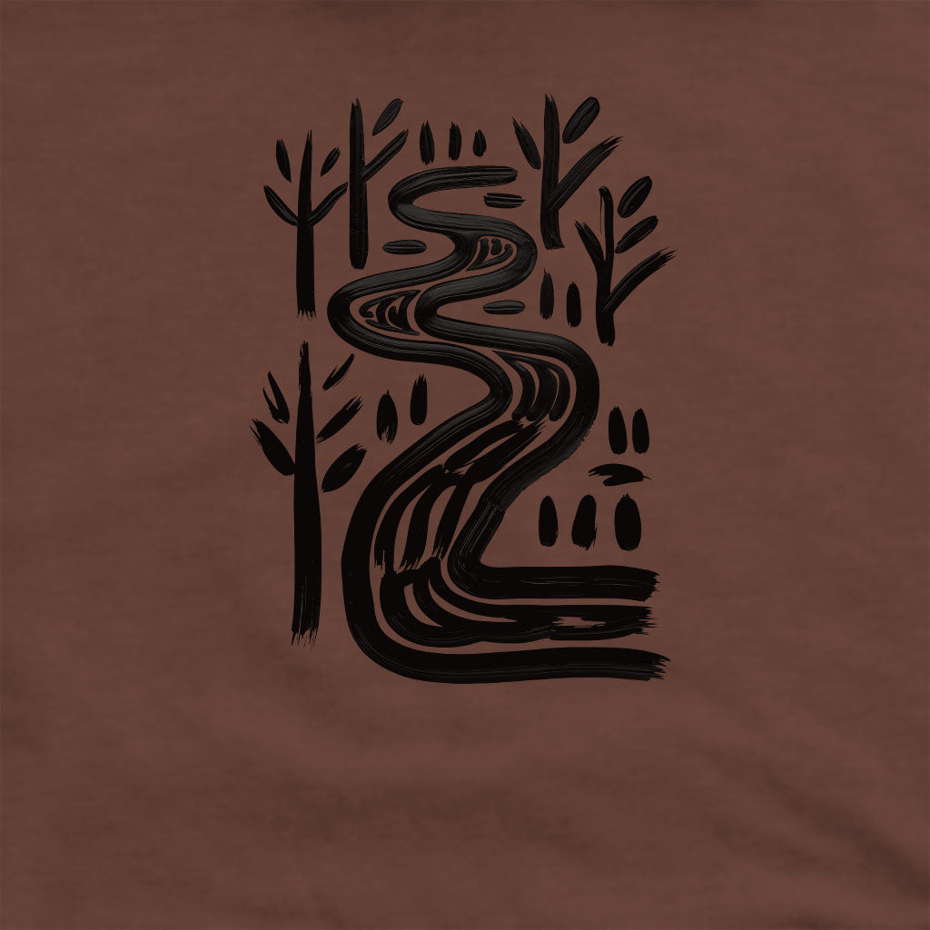 Painted River Crewneck Sweatshirt Adventure and Outdoors Themed Sweatshirt