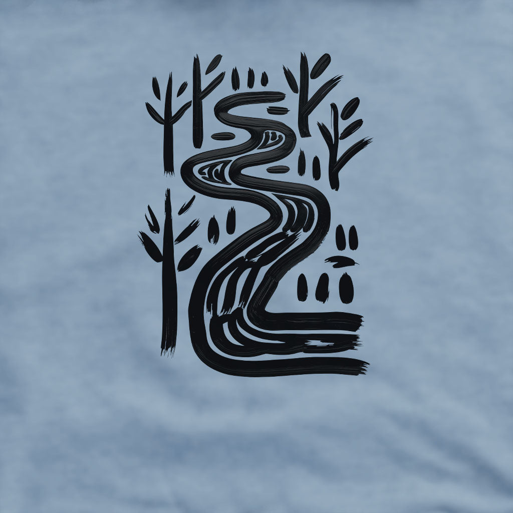 Painted River Crewneck Sweatshirt Adventure and Outdoors Themed Sweatshirt
