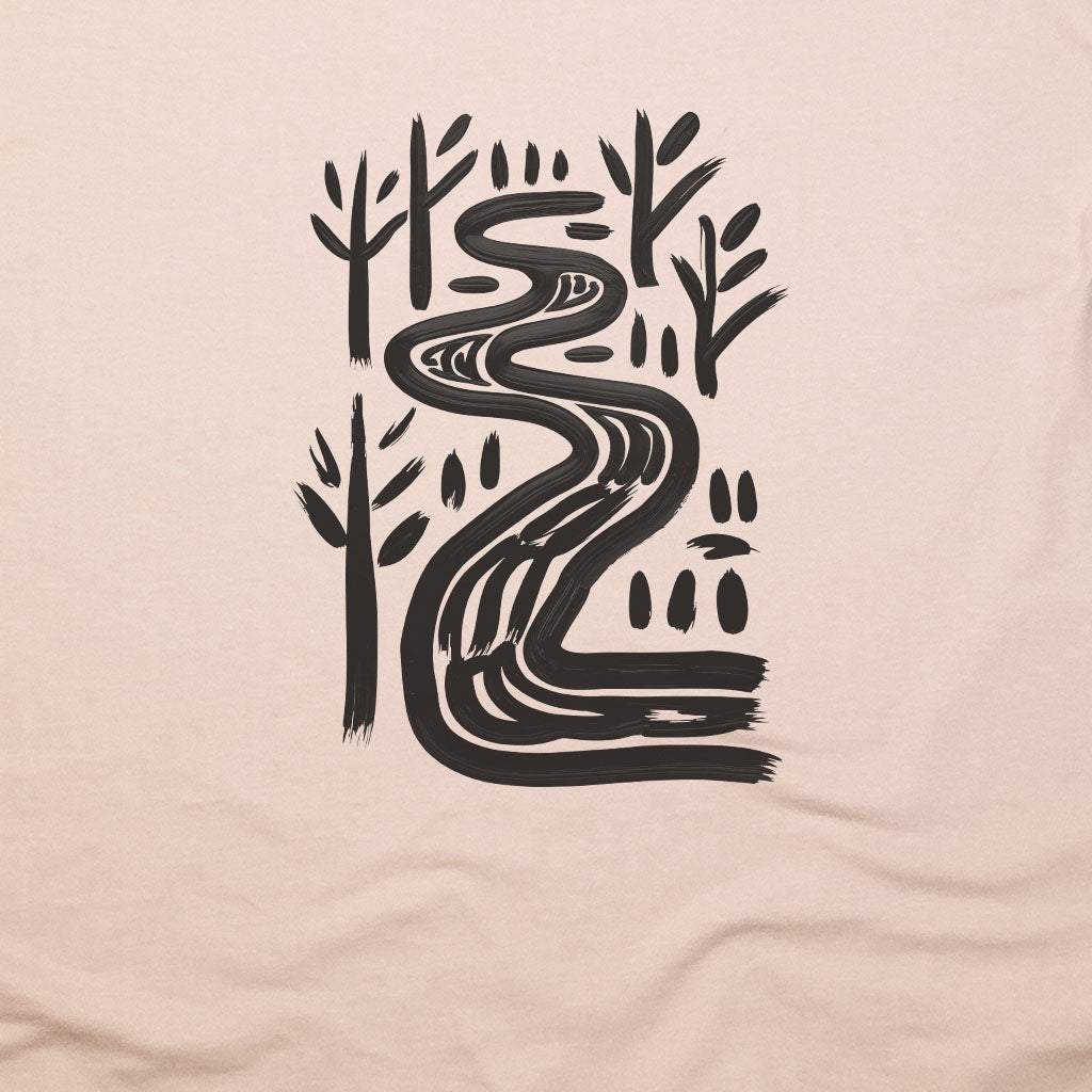 Painted River T-Shirt Adventure and Outdoors Themed T-Shirt