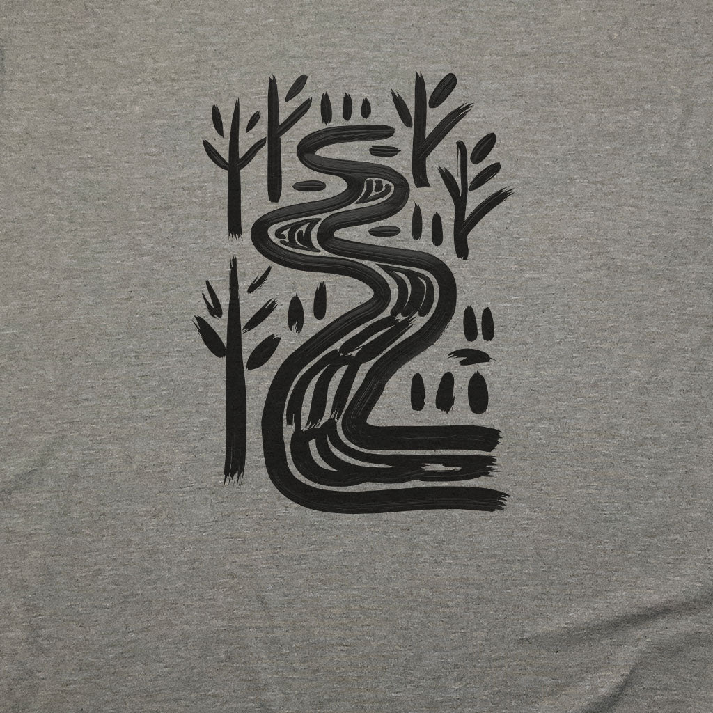Painted River T-Shirt Adventure and Outdoors Themed T-Shirt