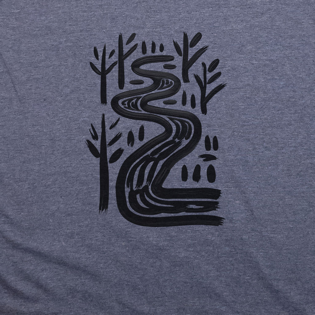 Painted River T-Shirt Adventure and Outdoors Themed T-Shirt