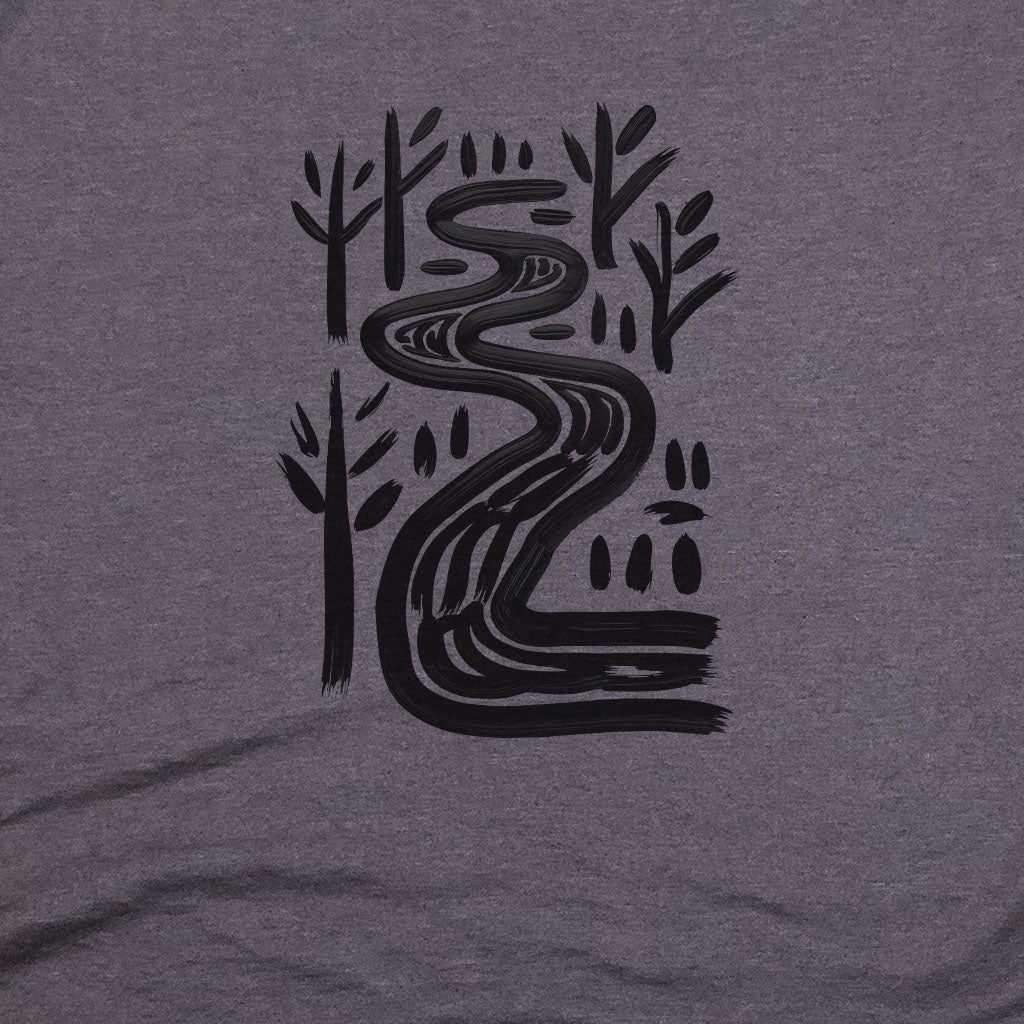 Painted River T-Shirt Adventure and Outdoors Themed T-Shirt
