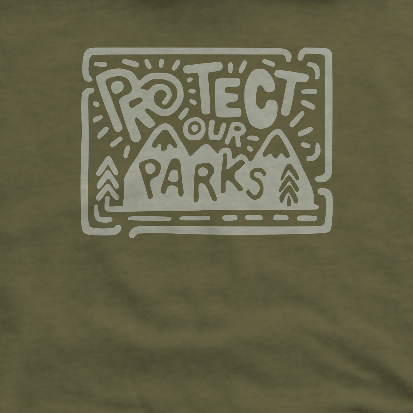 Protect Our Parks Crewneck Sweatshirt Adventure and Outdoors Themed Sweatshirt