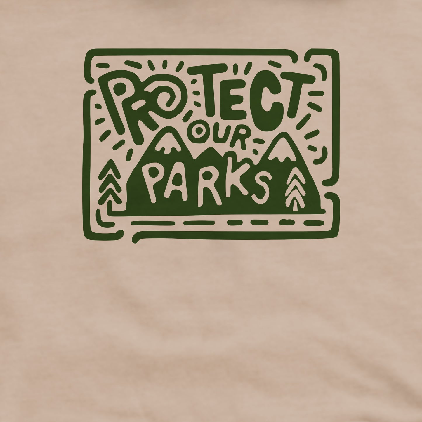 Protect Our Parks Crewneck Sweatshirt Adventure and Outdoors Themed Sweatshirt
