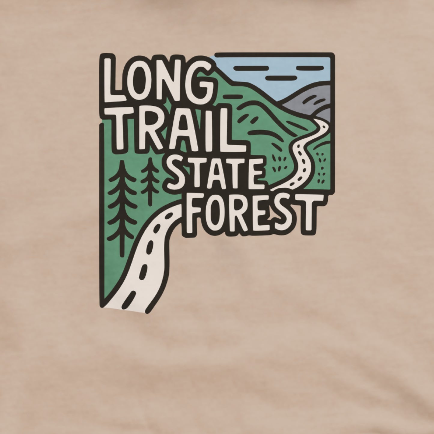 Long Trail State Forest Hoodie Adventure and Outdoors Themed Hoodie