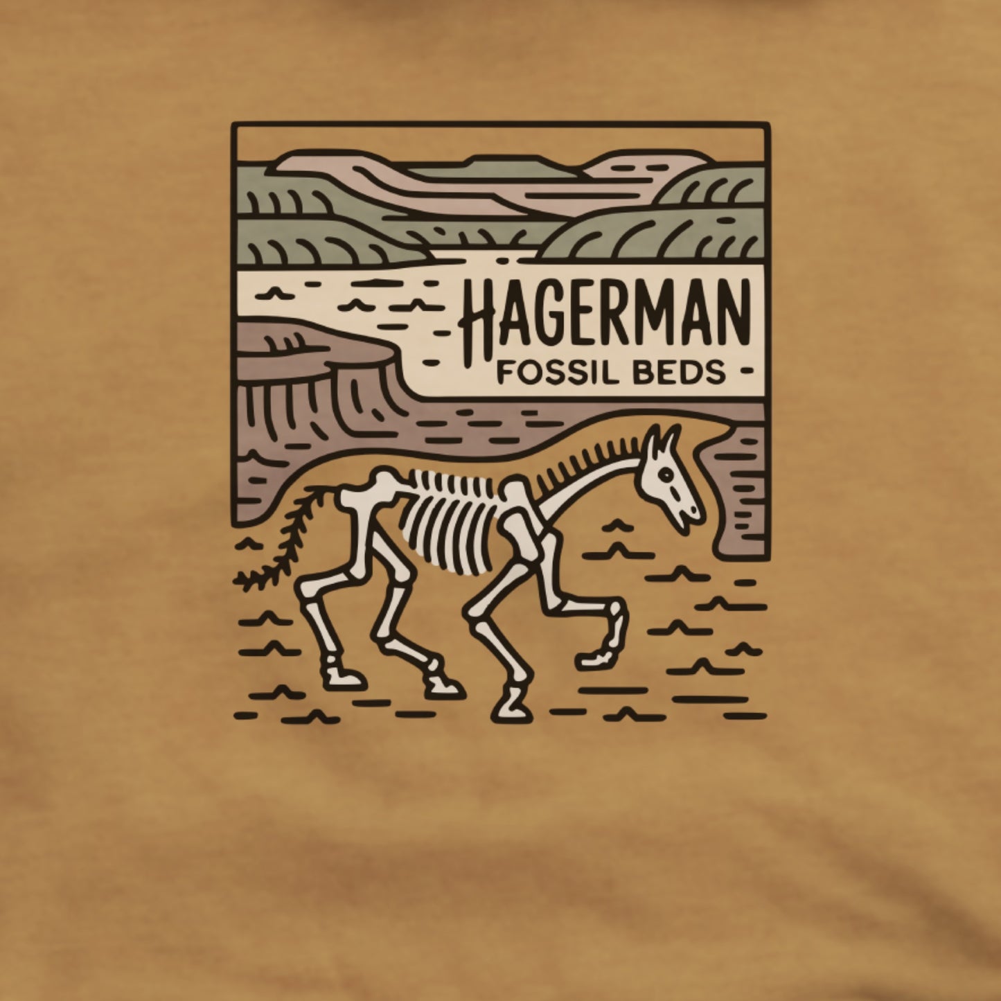 Hagerman Fossil Beds National Monument Hoodie Adventure and Outdoors Themed Hoodie
