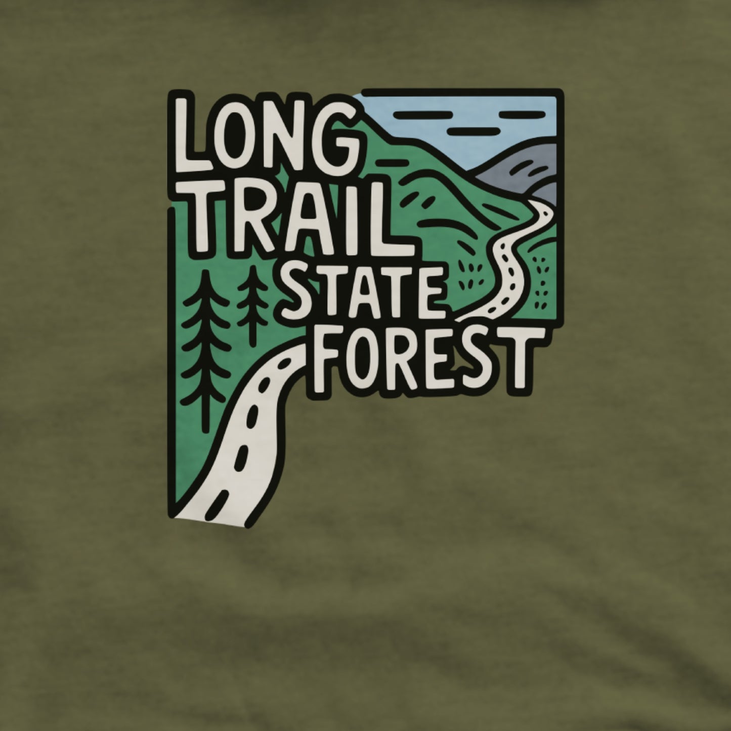 Long Trail State Forest Hoodie Adventure and Outdoors Themed Hoodie