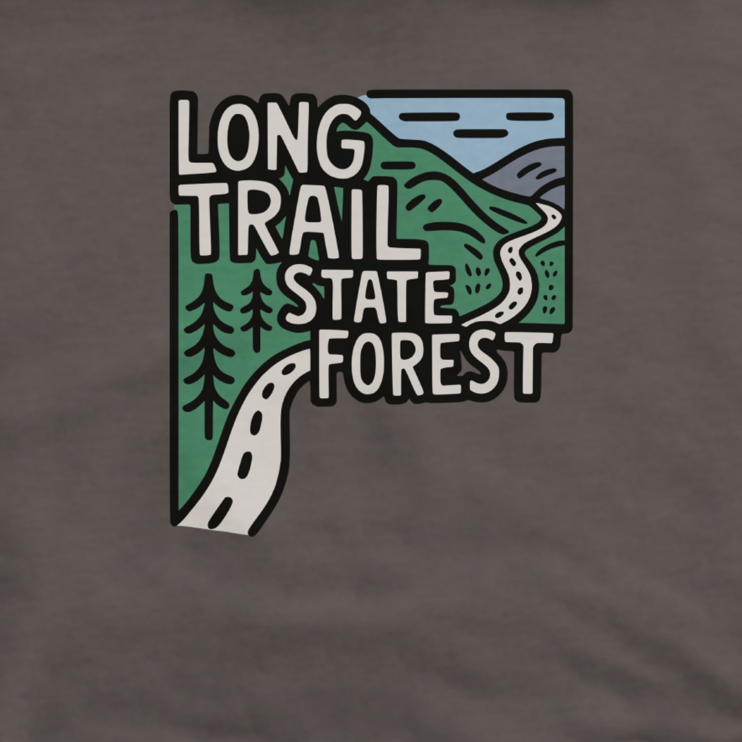 Long Trail State Forest Hoodie Adventure and Outdoors Themed Hoodie