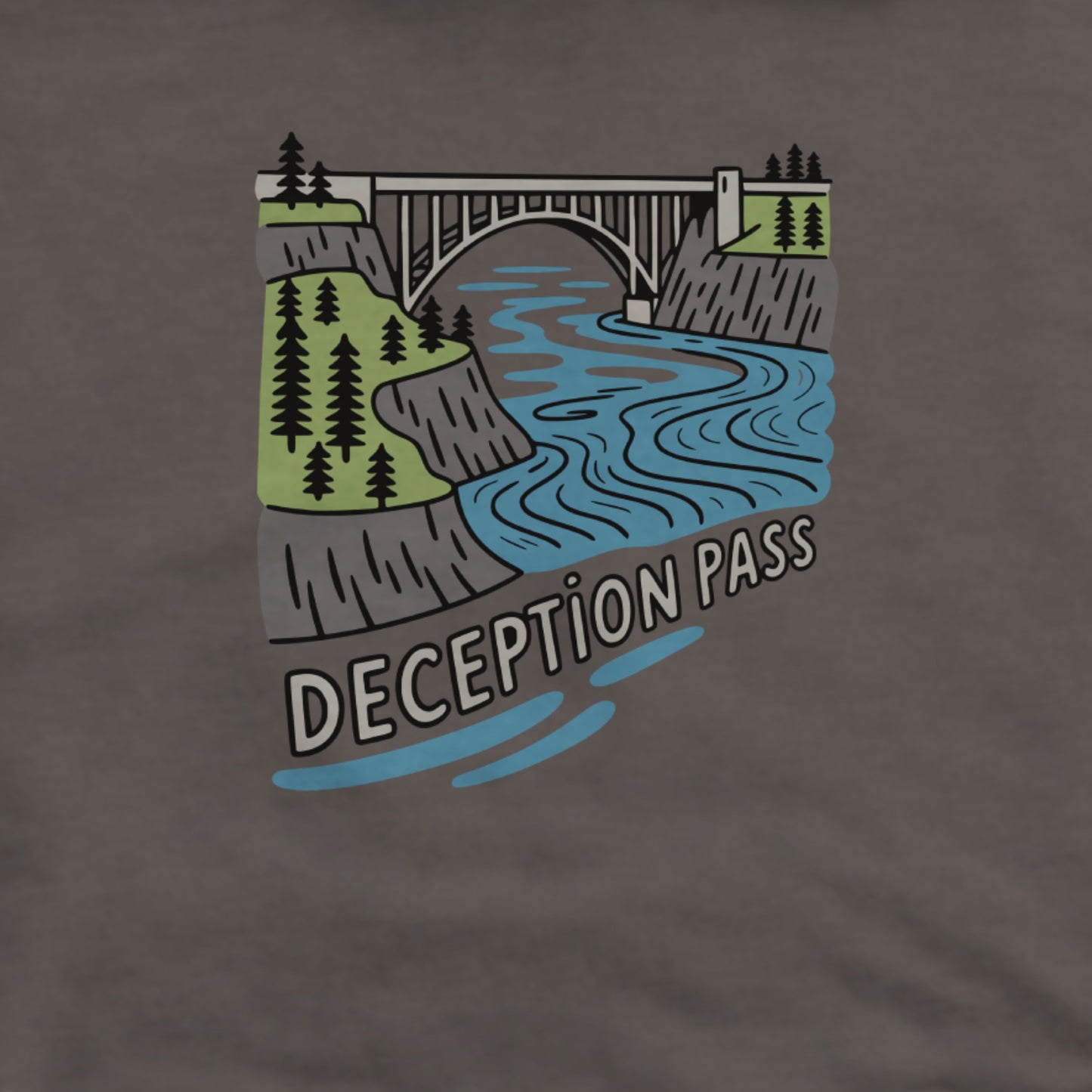 Deception Pass State Park Hoodie Adventure and Outdoors Themed Hoodie