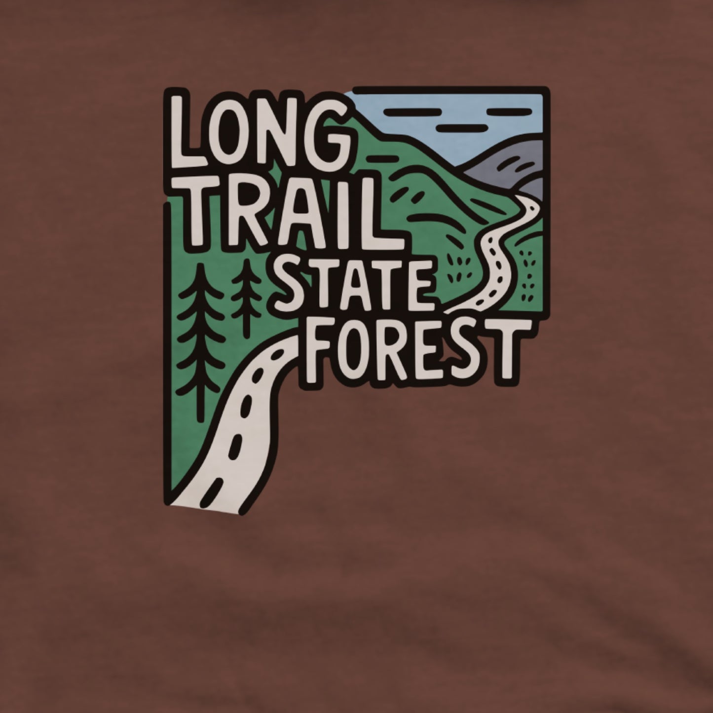 Long Trail State Forest Hoodie Adventure and Outdoors Themed Hoodie