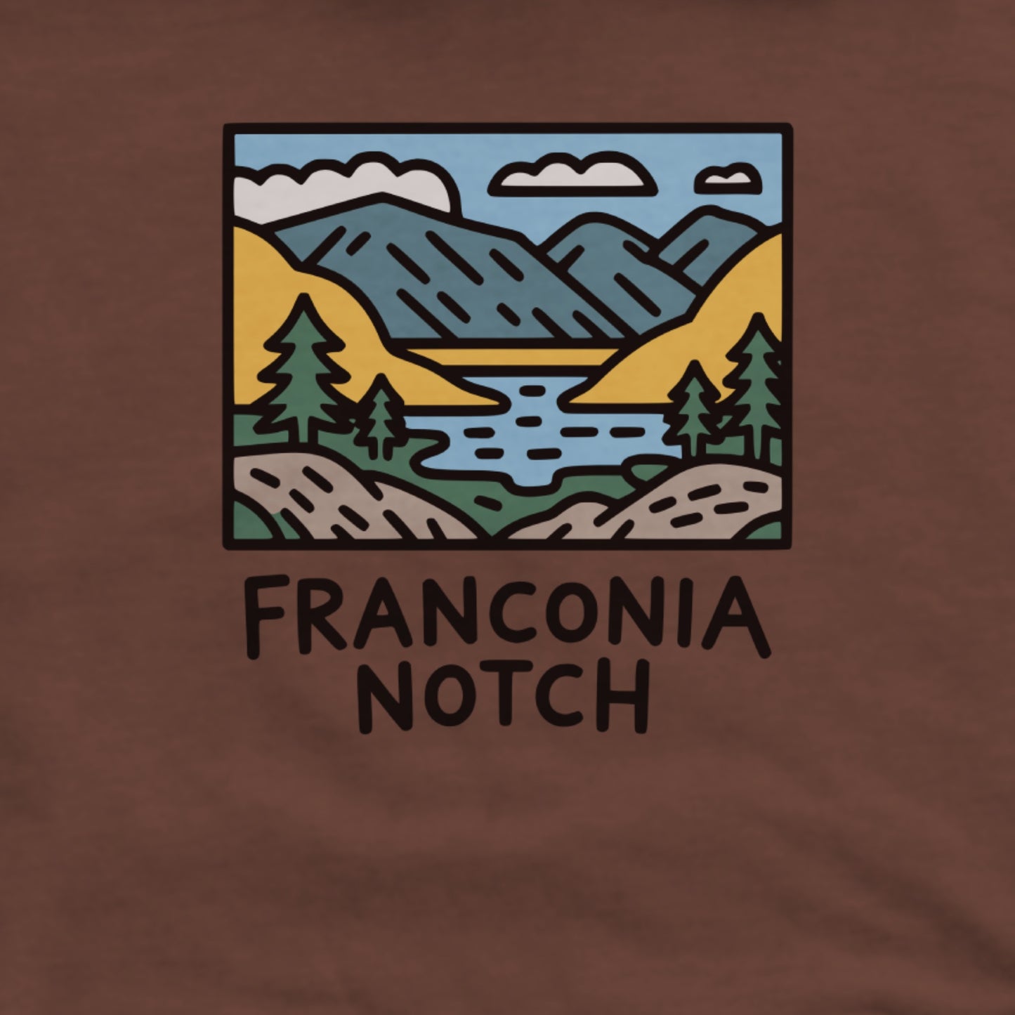 Franconia Notch State Park Hoodie Adventure and Outdoors Themed Hoodie