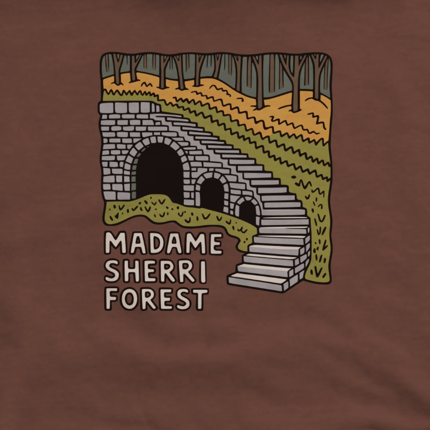 Madame Sherri Forest Hoodie Adventure and Outdoors Themed Hoodie