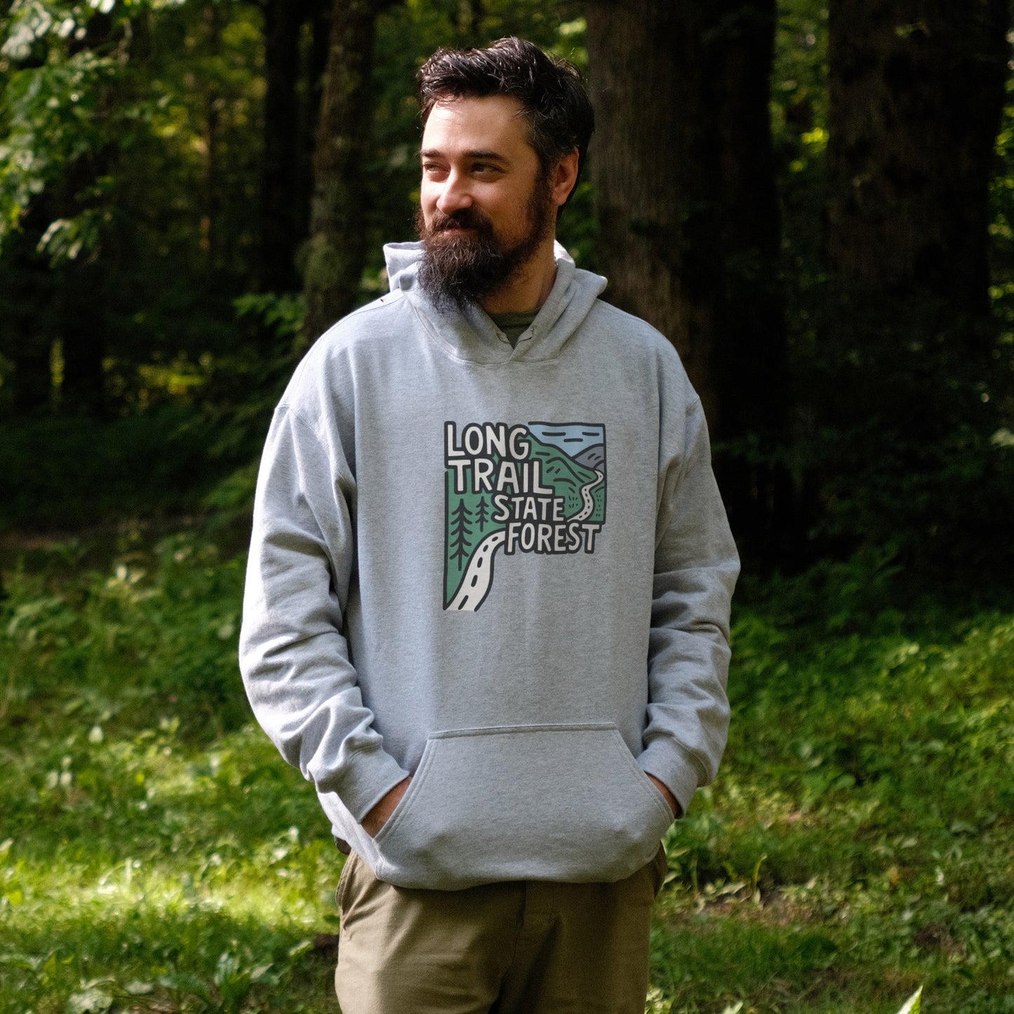 Long Trail State Forest Hoodie Adventure and Outdoors Themed Hoodie