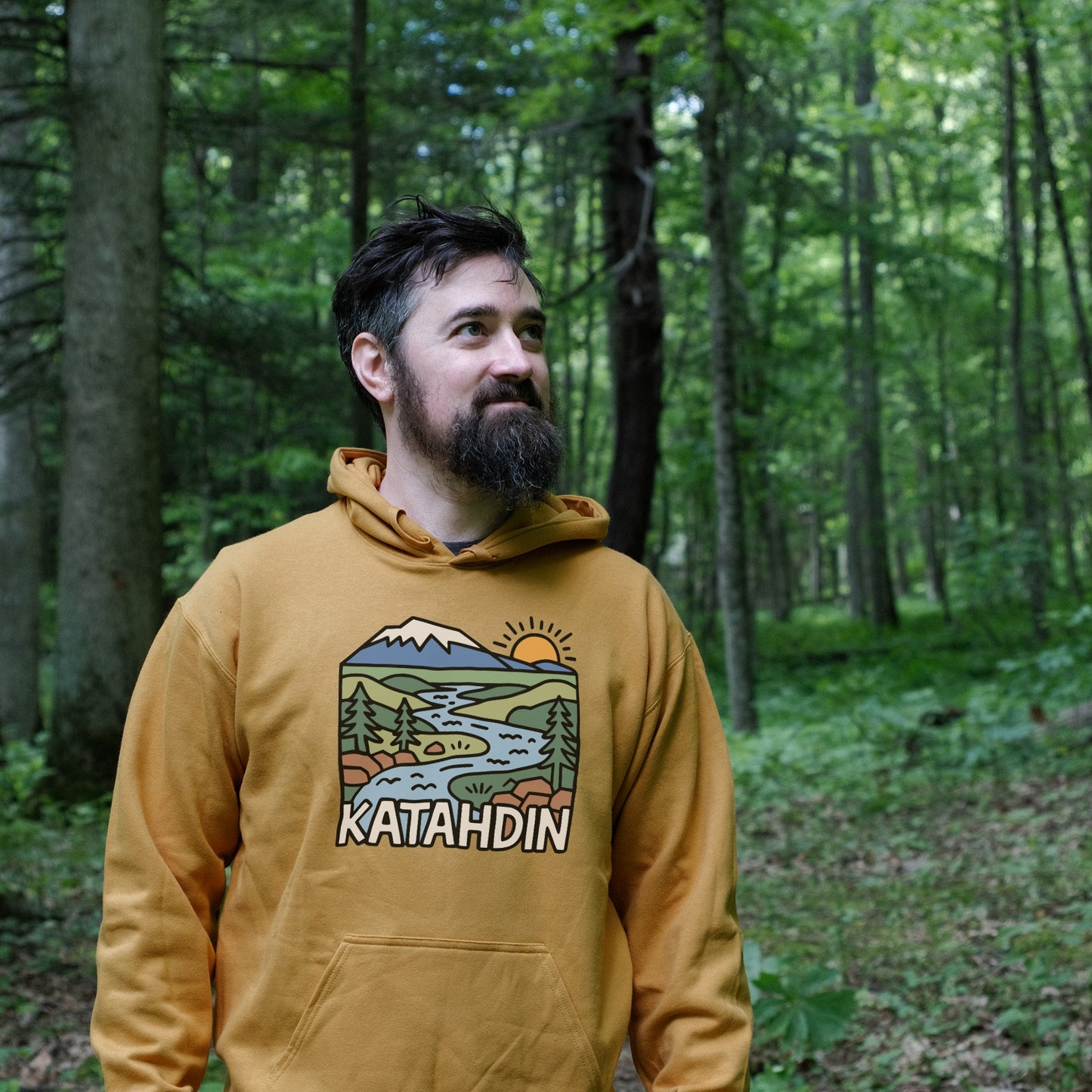 Mount Katahdin Hoodie Adventure and Outdoors Themed Hoodie