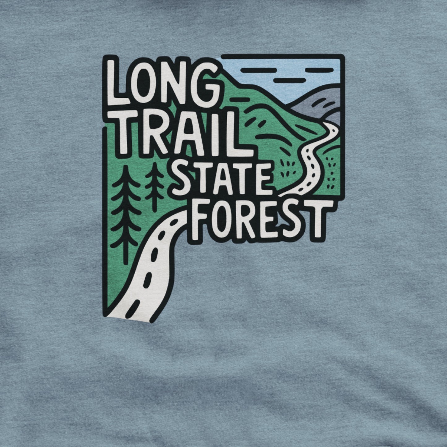 Long Trail State Forest Hoodie Adventure and Outdoors Themed Hoodie