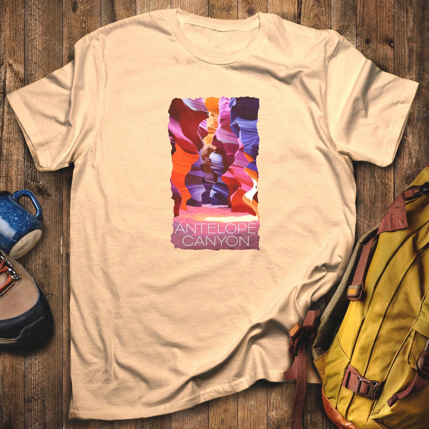 Vibrant Antelope Canyon T-Shirt Sand Adventure and Outdoors Themed T-Shirt