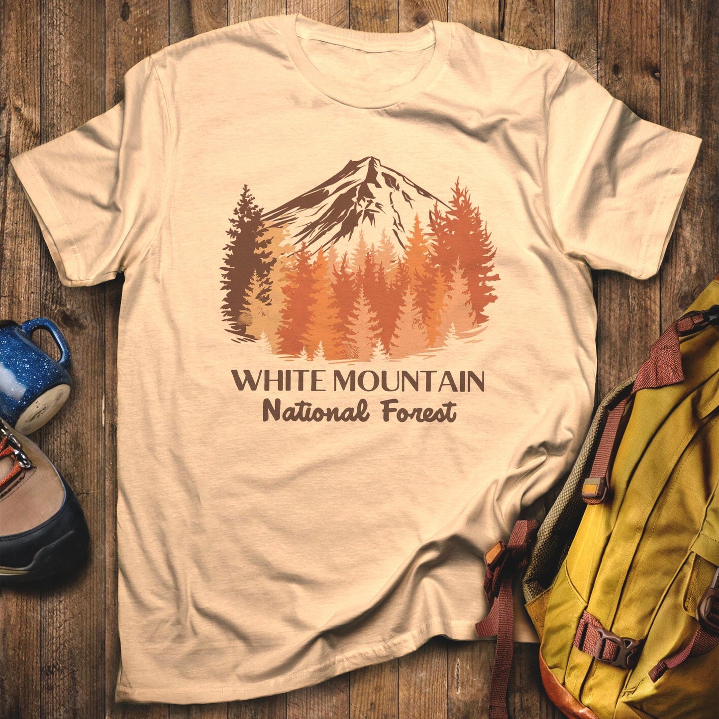 White Mountain National Forest T-Shirt Sand Adventure and Outdoors Themed T-Shirt