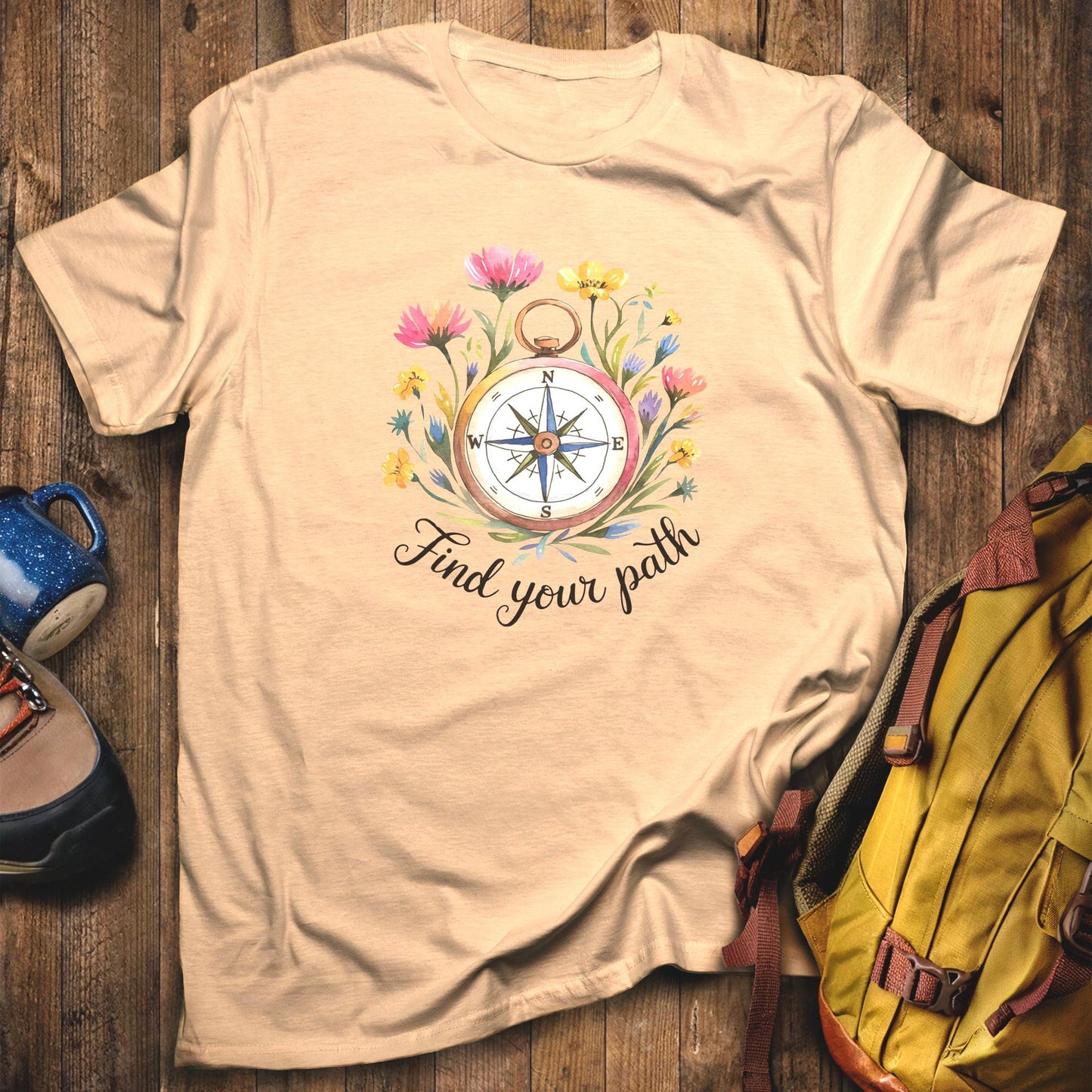 Find Your Path T-Shirt Sand Adventure and Outdoors Themed T-Shirt