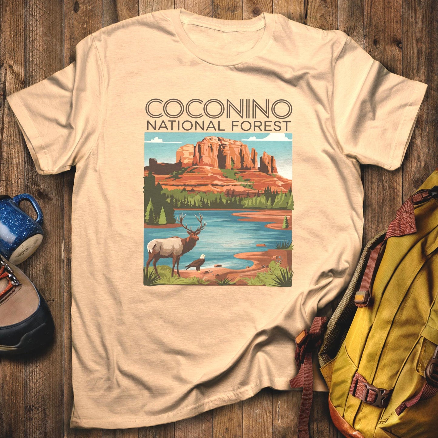 Coconino National Forest T-Shirt Sand Adventure and Outdoors Themed T-Shirt