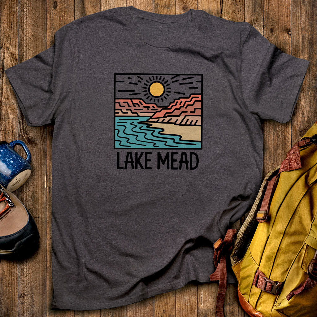 Lake Mead National Recreation Area T-Shirt Dark Heather Adventure and Outdoors Themed T-Shirt